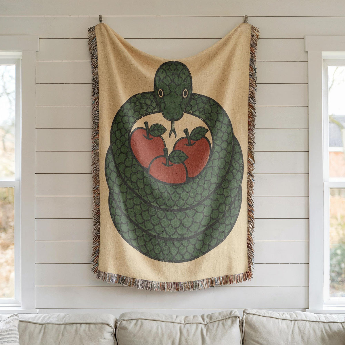 Snake Woven Blanket