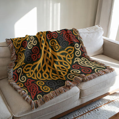 Celtic Tree Woven Blanket