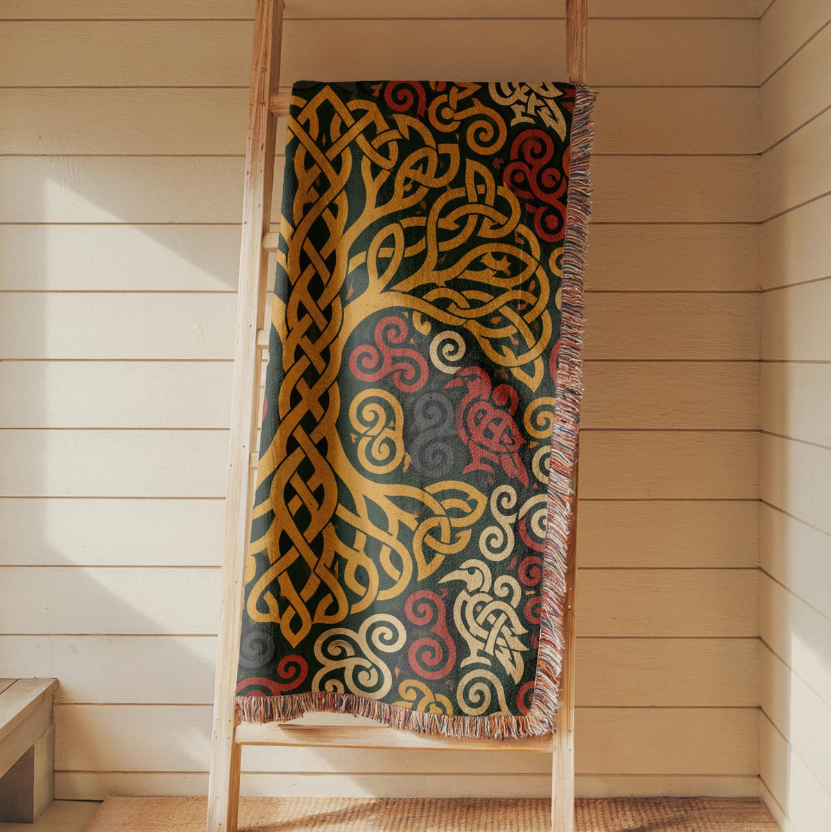 Celtic Tree Woven Blanket