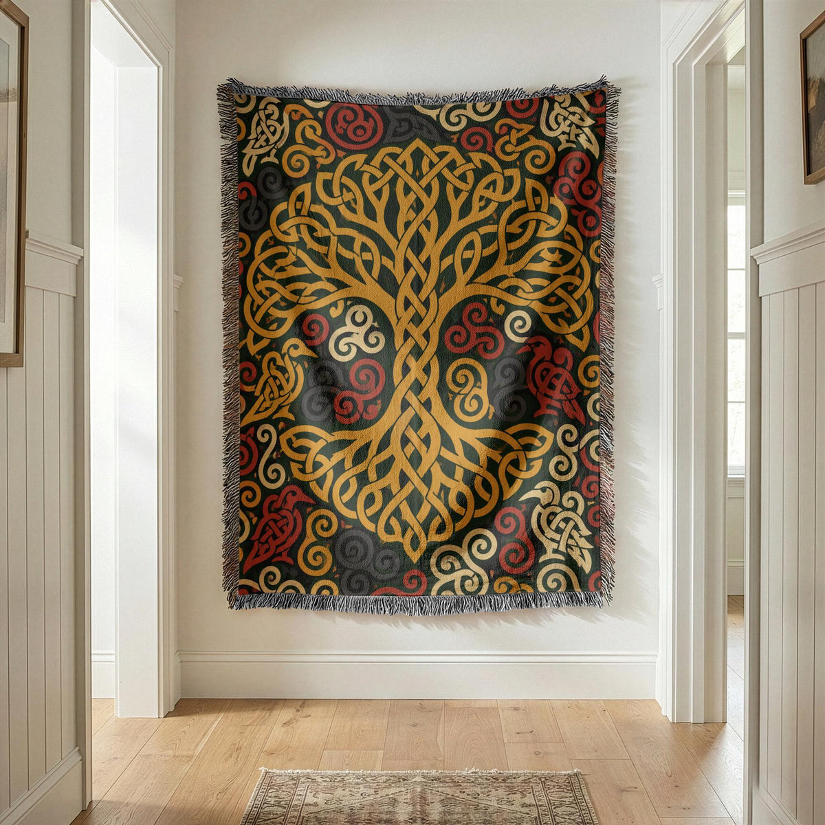 Celtic Tree Woven Blanket