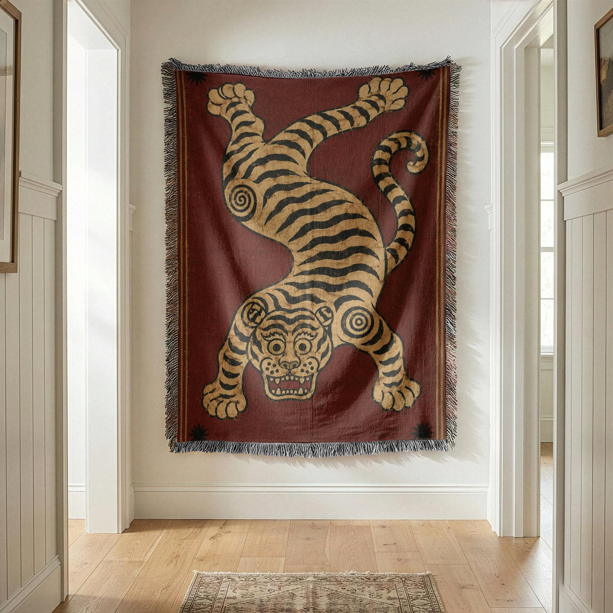 Tibetan Tiger Woven Blanket