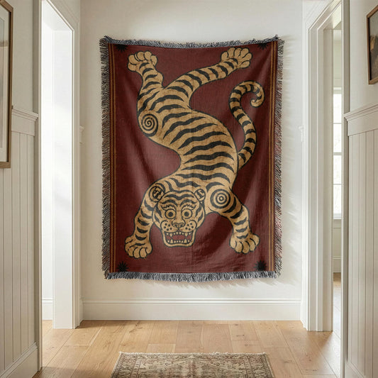 Tibetan Tiger Woven Blanket