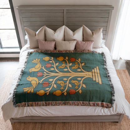 Tree of Life Woven Blanket