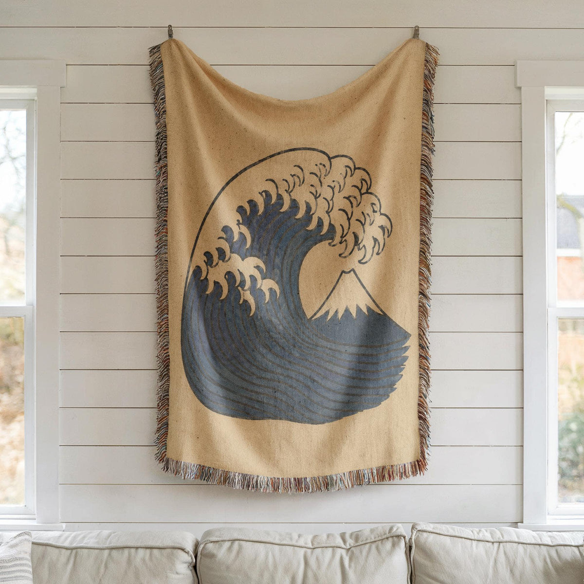 Great Wave Woven Blanket