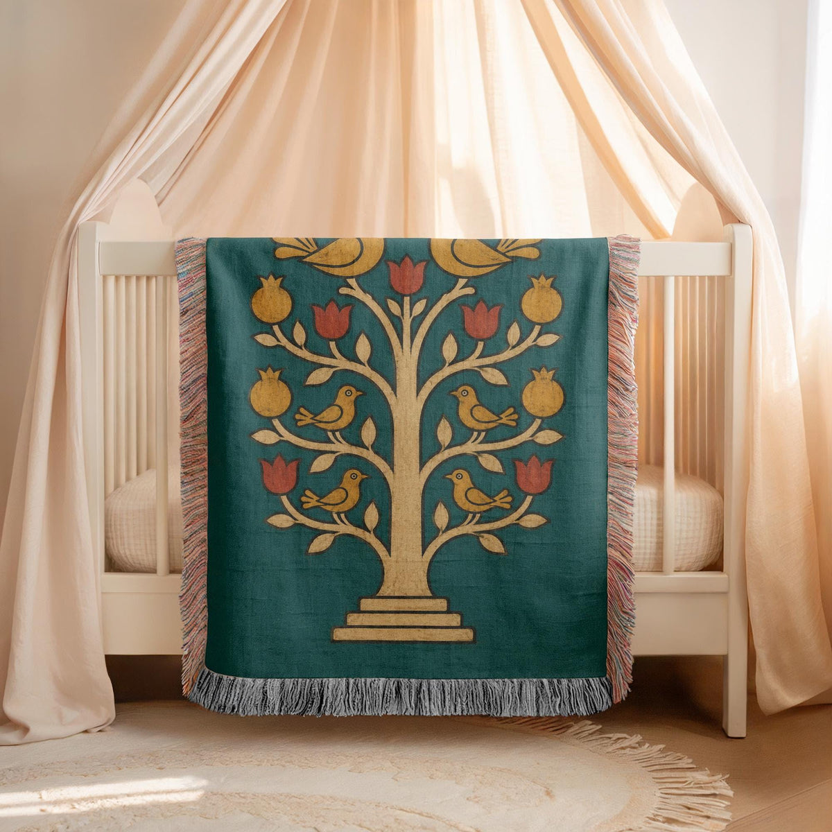 Tree of Life Woven Blanket