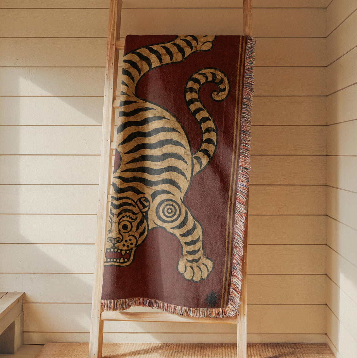 Tibetan Tiger Woven Blanket