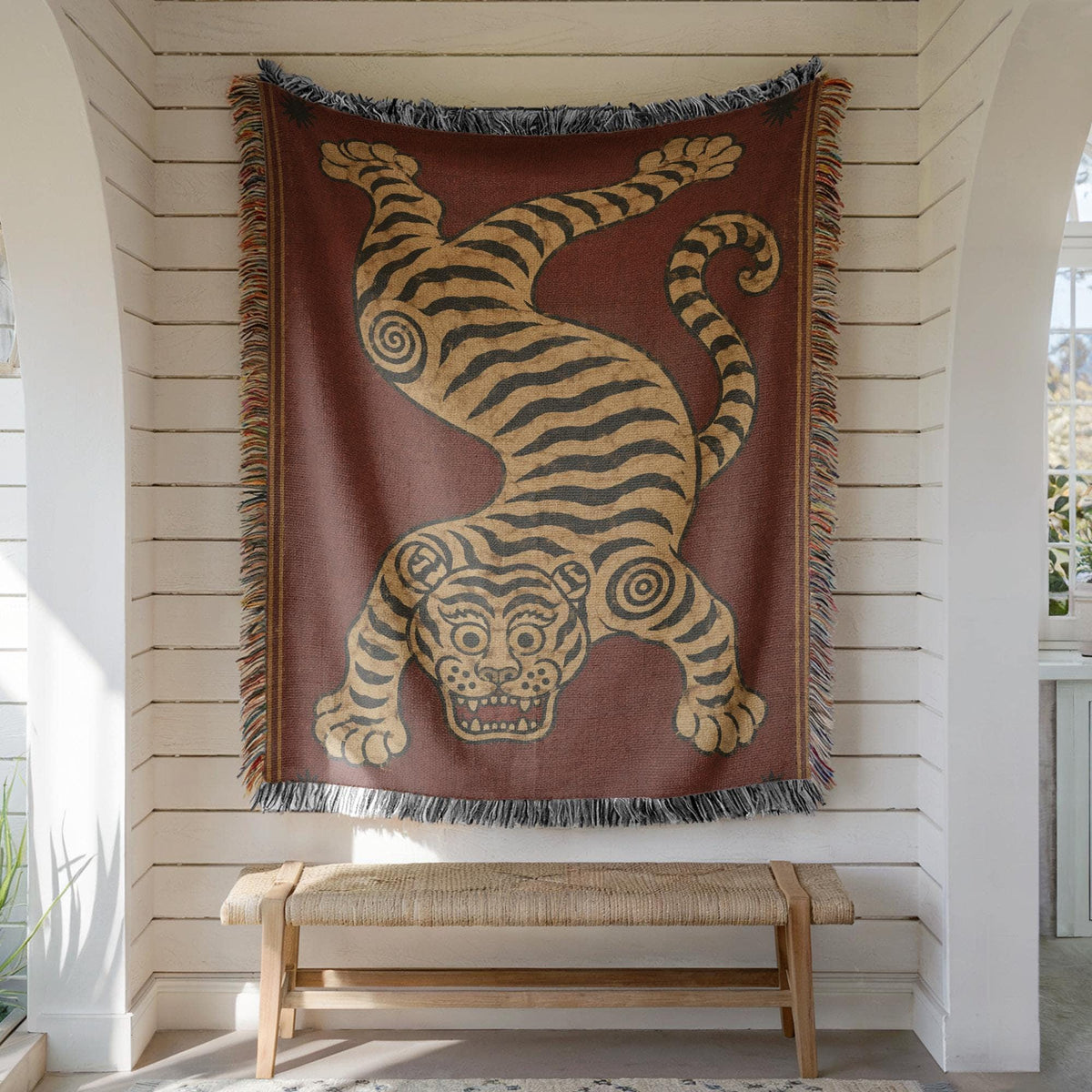 Tibetan Tiger Woven Blanket