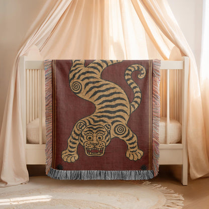 Tibetan Tiger Woven Blanket