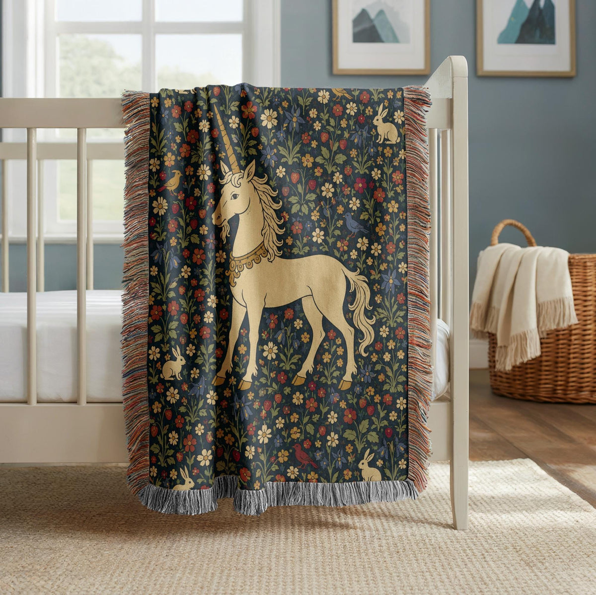Unicorn Woven Blanket