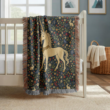 Unicorn Woven Blanket