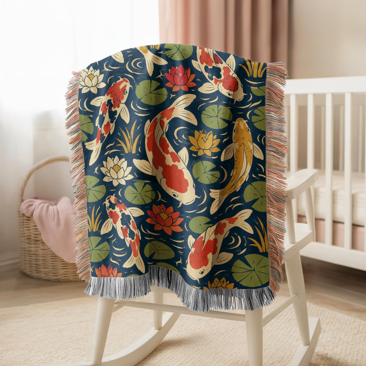 Koi Pond Woven Blanket