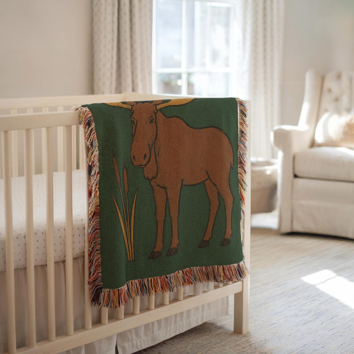 Moose Woven Blanket