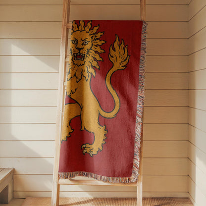 Lion Rampant Woven Blanket