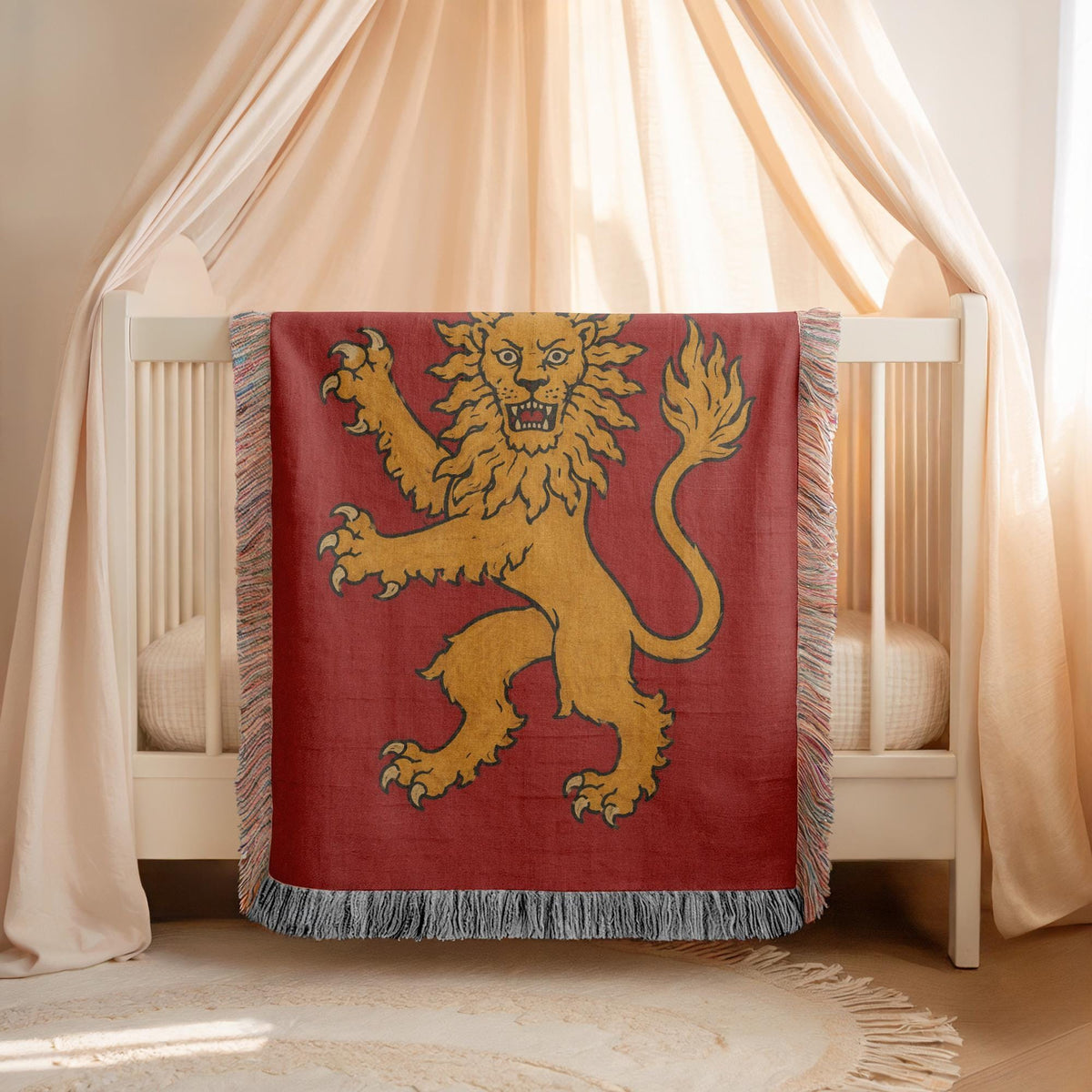 Lion Rampant Woven Blanket