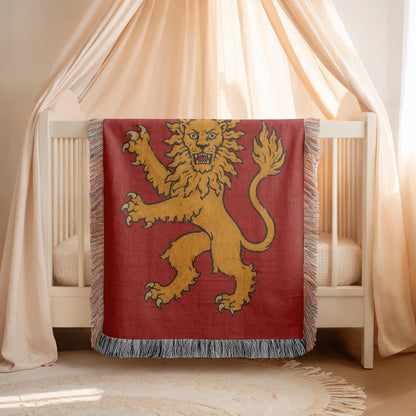Lion Rampant Woven Blanket