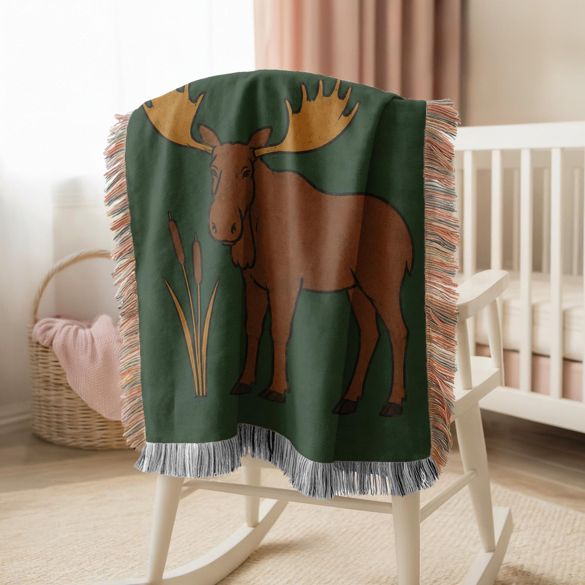 Moose Woven Blanket