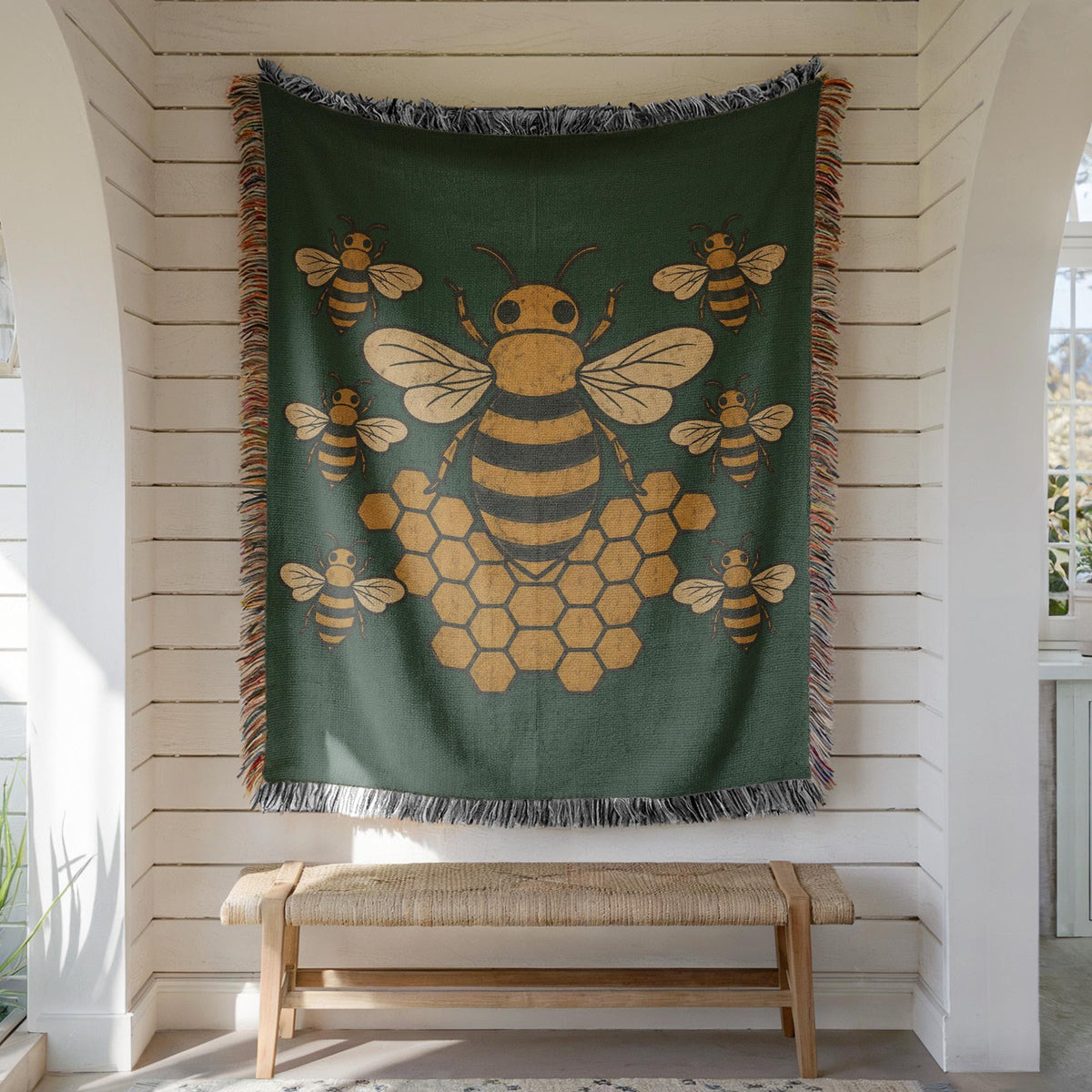 Bee Woven Blanket