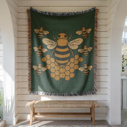 Bee Woven Blanket