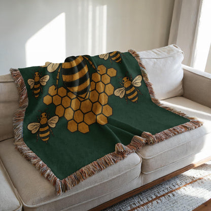 Bee Woven Blanket