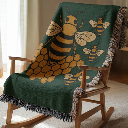 Bee Woven Blanket