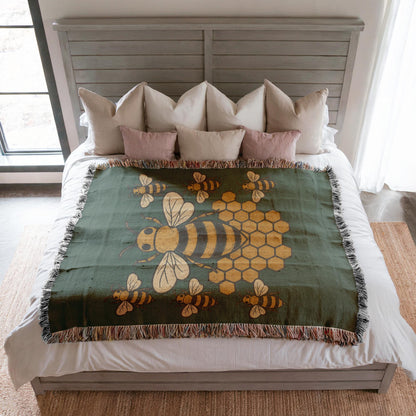 Bee Woven Blanket