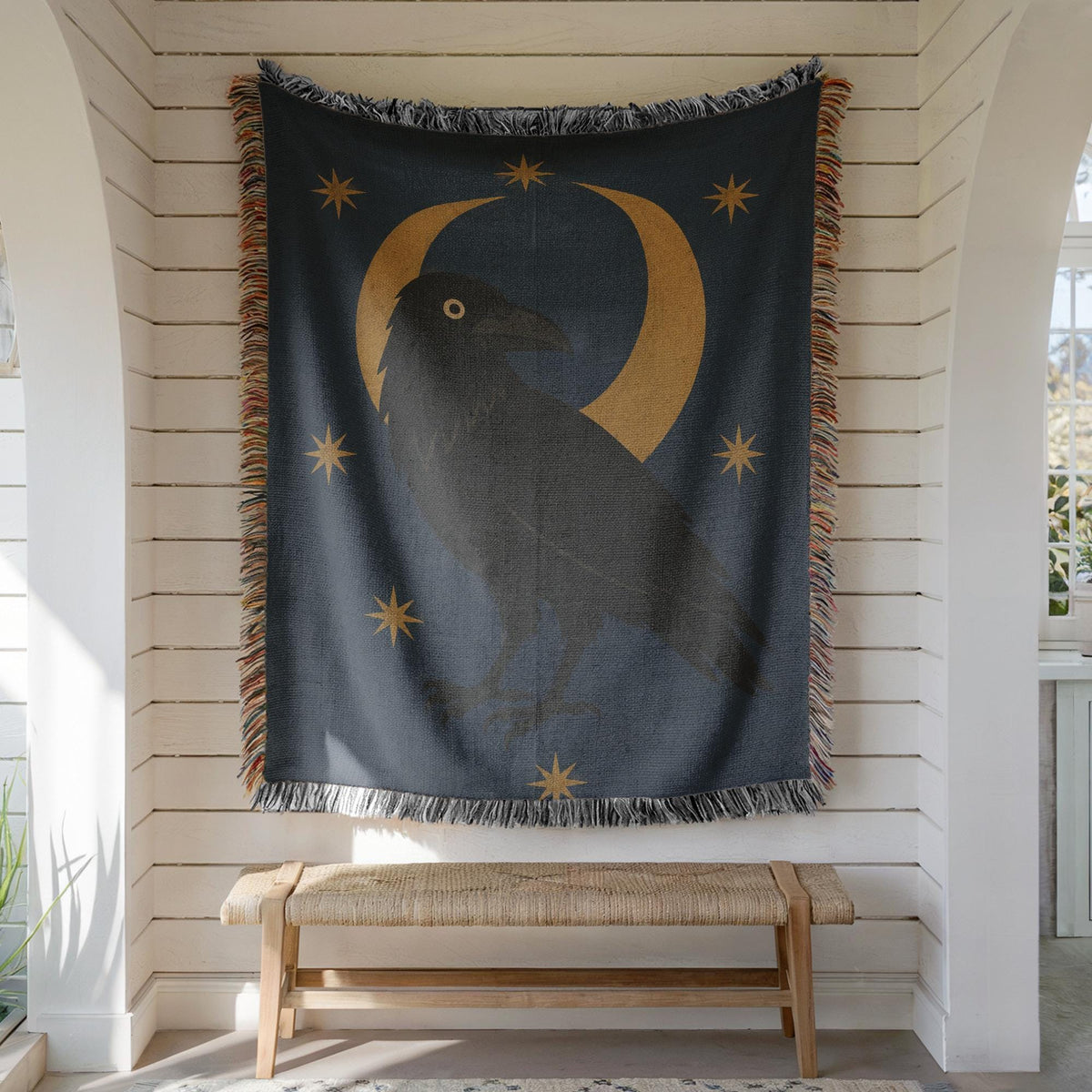 Raven Woven Blanket