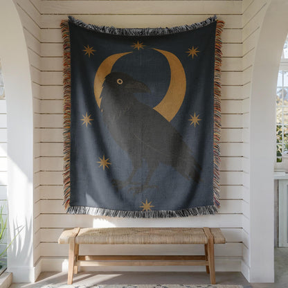 Raven Woven Blanket