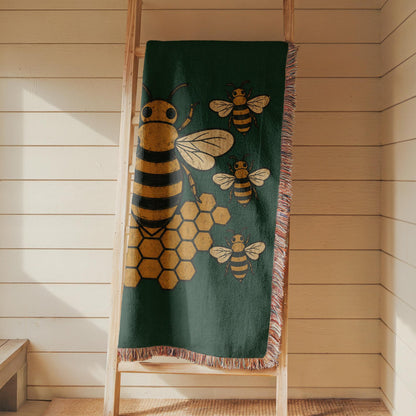 Bee Woven Blanket