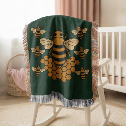Bee Woven Blanket