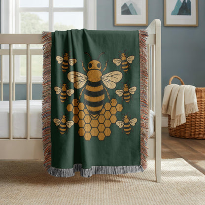 Bee Woven Blanket
