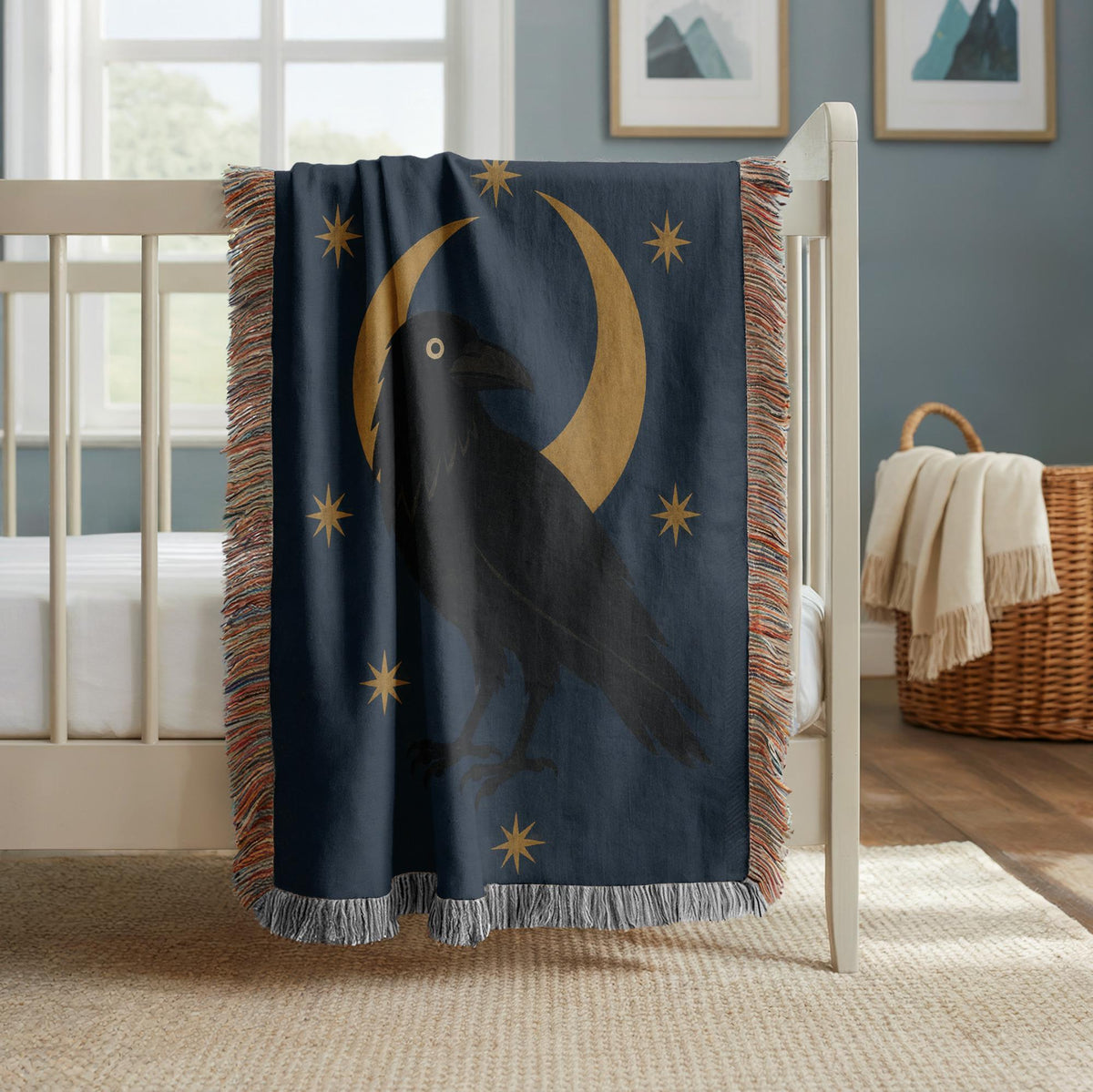 Raven Woven Blanket