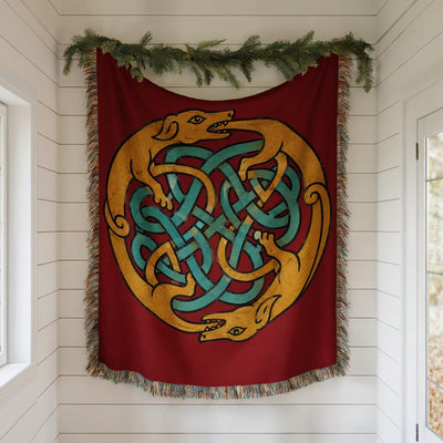 Celtic Knot Woven Blanket