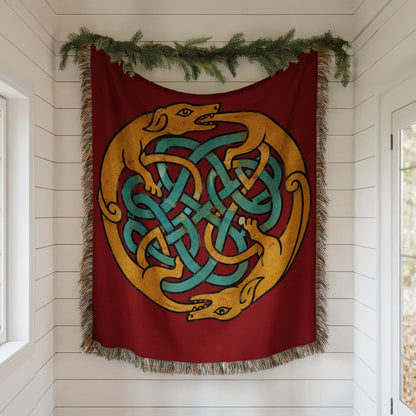 Celtic Knot Woven Blanket