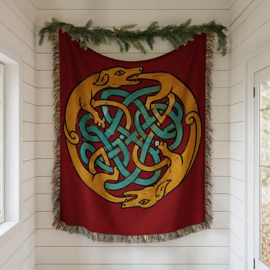 Celtic Knot Woven Blanket