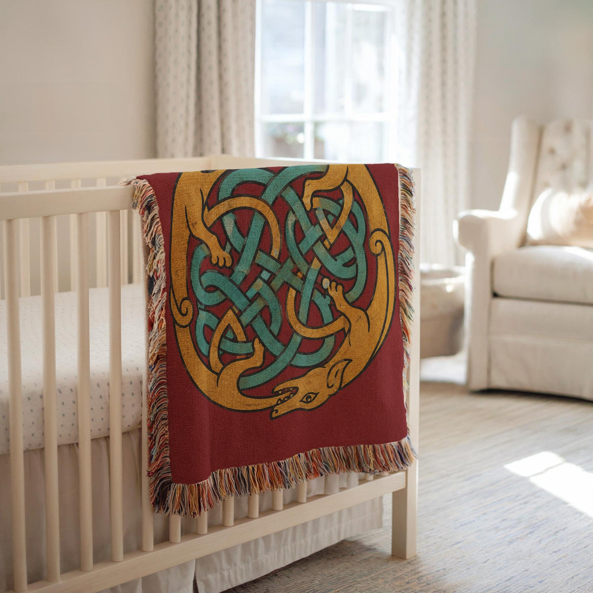 Celtic Knot Woven Blanket