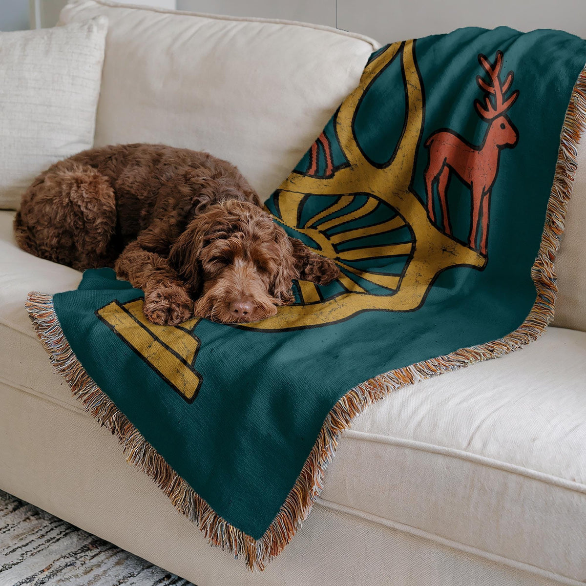 Hittite Sun Disc Woven Blanket