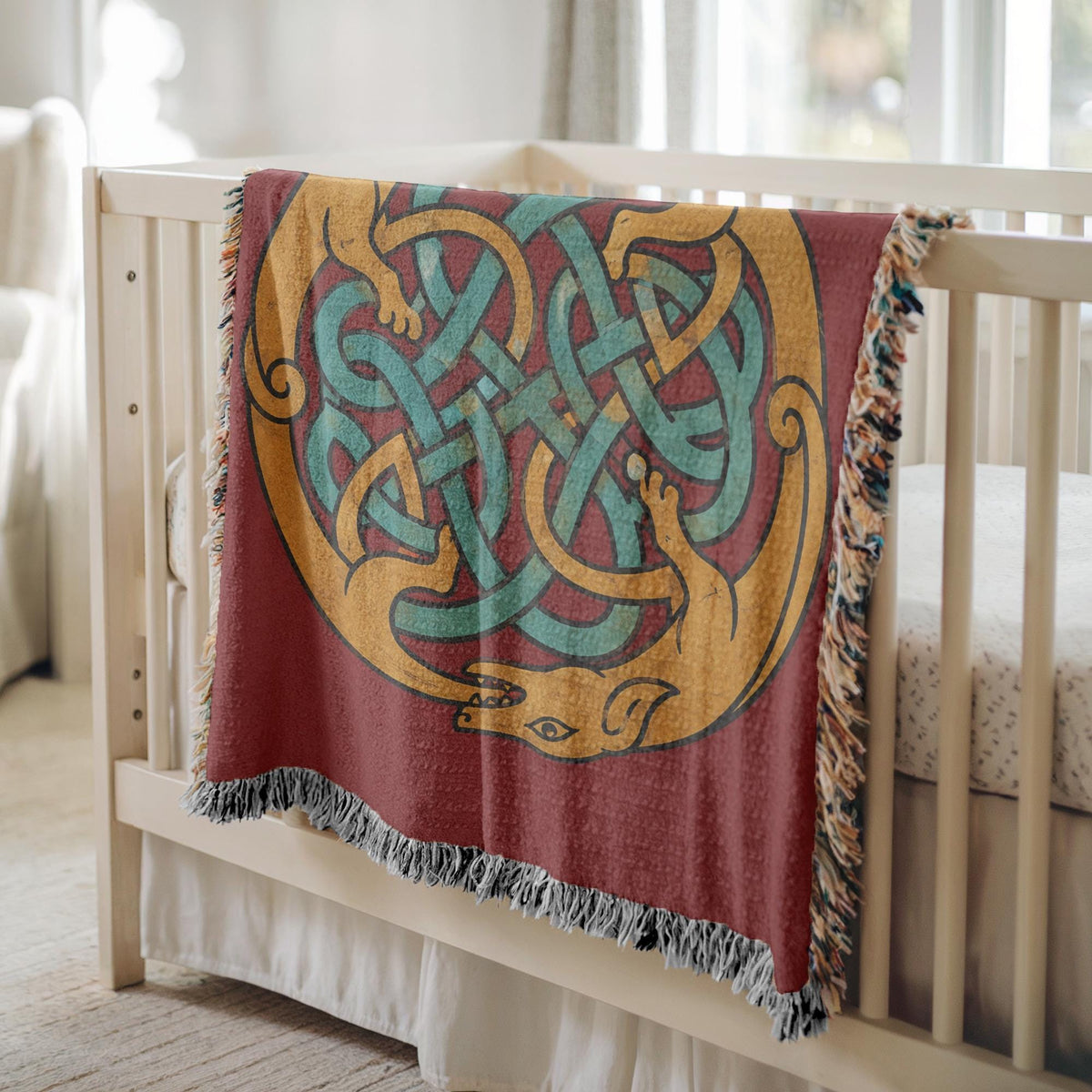 Celtic Knot Woven Blanket
