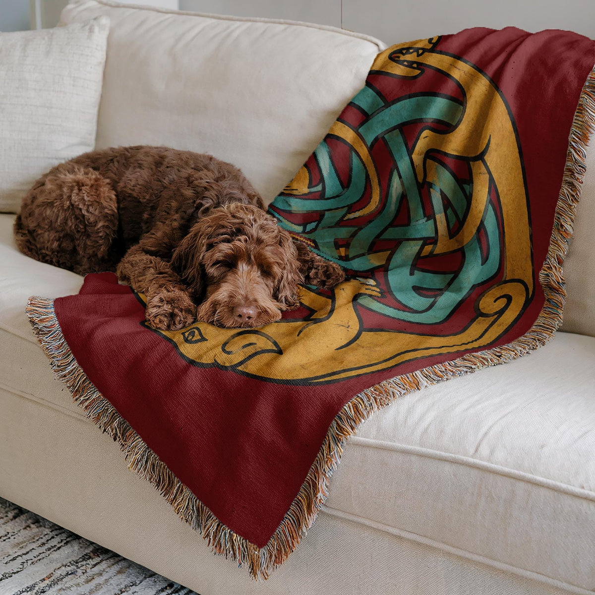 Celtic Knot Woven Blanket