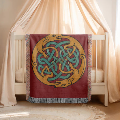 Celtic Knot Woven Blanket