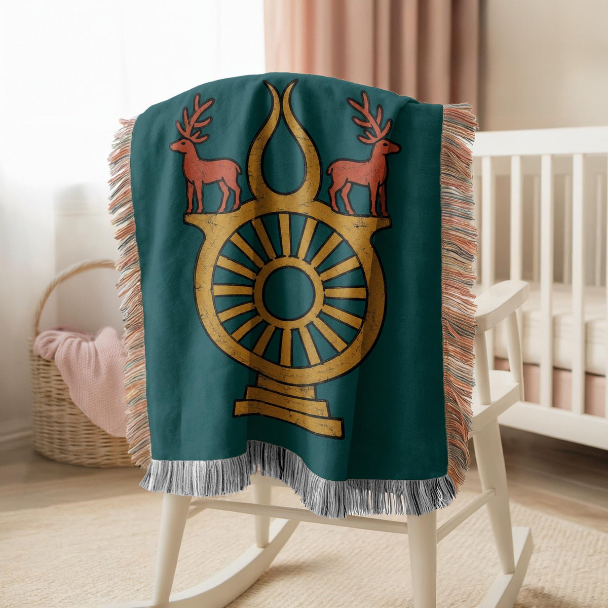 Hittite Sun Disc Woven Blanket