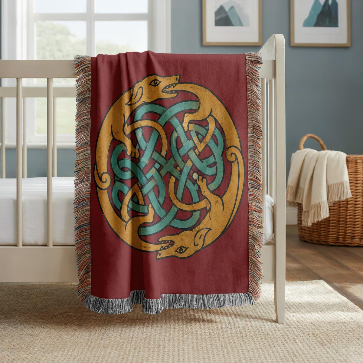 Celtic Knot Woven Blanket