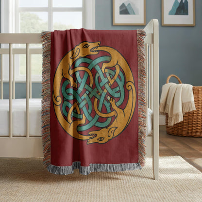 Celtic Knot Woven Blanket