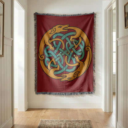 Celtic Knot Woven Blanket