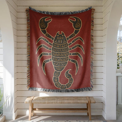 Scorpion Woven Blanket
