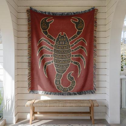 Scorpion Woven Blanket