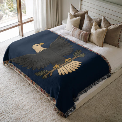 Bald Eagle Woven Blanket
