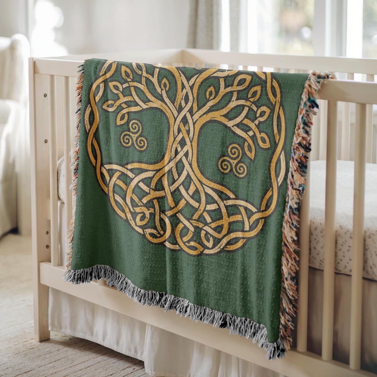 Celtic Tree of Life Woven Blanket