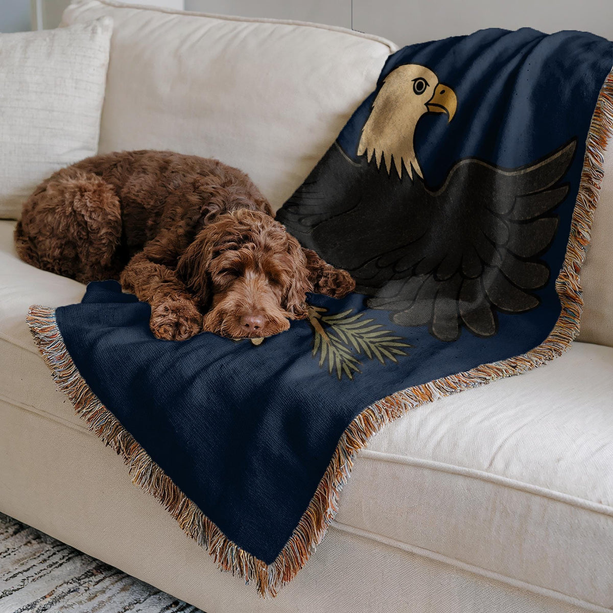 Bald Eagle Woven Blanket