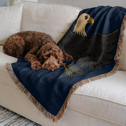 Bald Eagle Woven Blanket