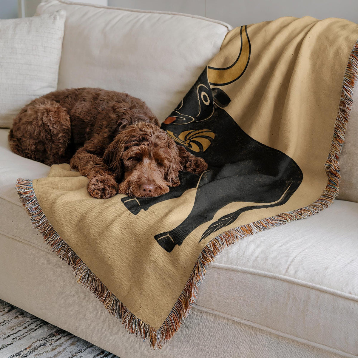 Bull Woven Blanket